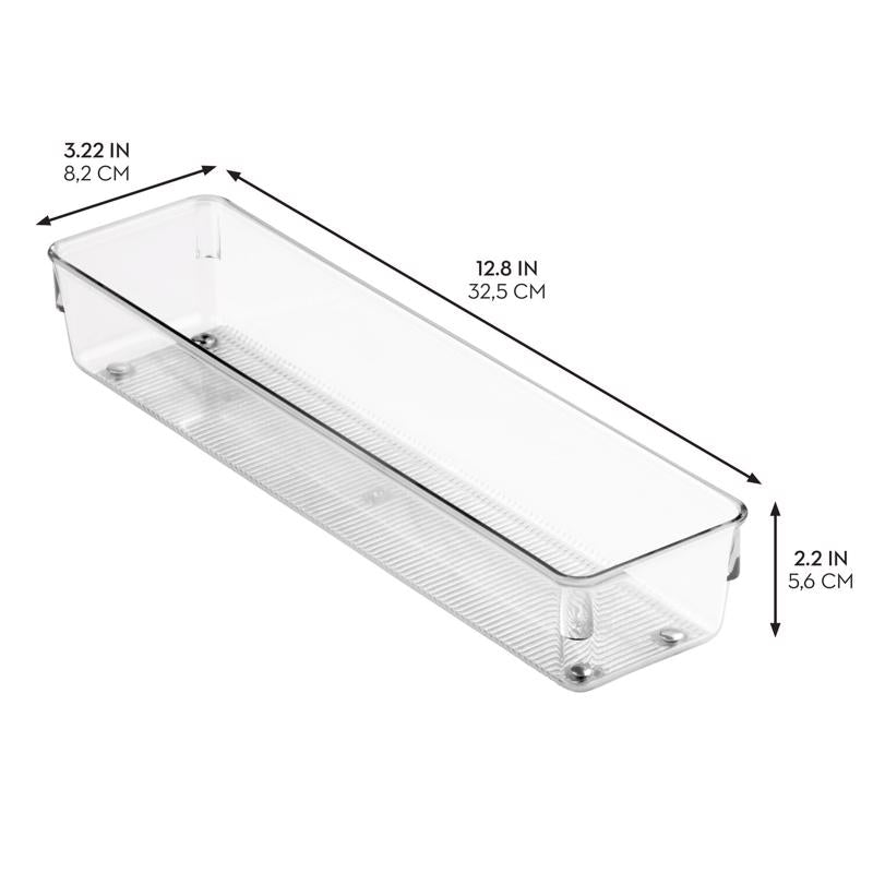 iDesign 2 in. H X 3 in. W X 12 in. D Plastic Drawer Organizer