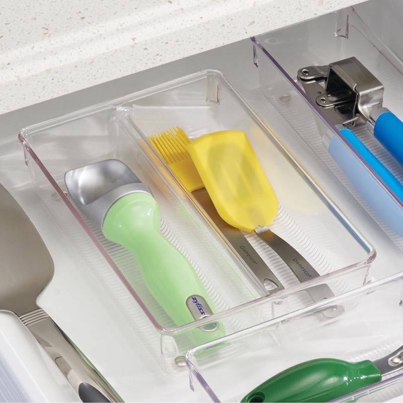 iDesign 2 in. H X 6 in. W X 9 in. D Plastic Drawer Organizer