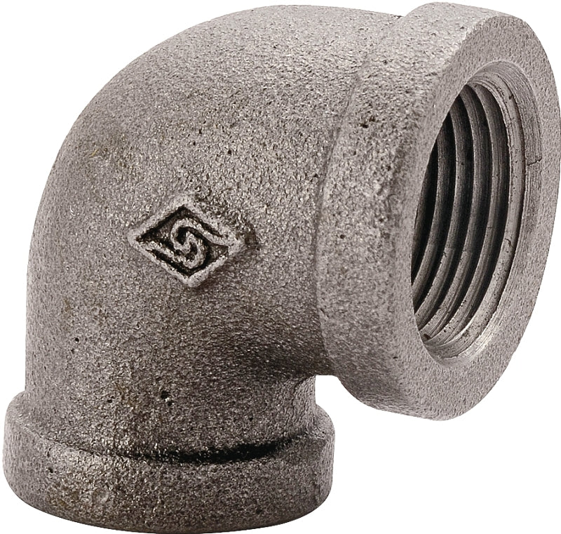 ProSource 2A-2B Pipe Elbow, 2 in, FIP, 90 deg Angle, Iron, 40 Schedule, 300 psi Pressure