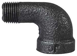 ProSource B92 6 Street Pipe Elbow, 1/8 in, FIP x MIP, 90 deg Angle, Iron, 40 Schedule, 300 psi Pressure