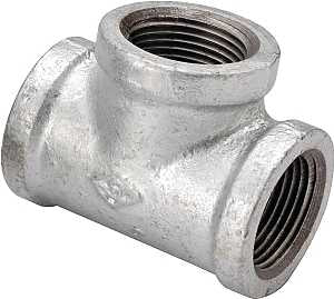 ProSource 11A-3/4G Pipe Tee, 3/4 in, FIPT, Malleable Steel, SCH 40 Schedule, 300 psi Pressure