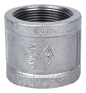 ProSource 21-1 1/2G Pipe Coupling, 1-1/2 in, Threaded, Steel, 40 Schedule, 300 psi Pressure