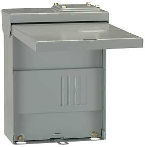 ABB PowerMark Gold TLM Series TL270RCUP Load Center, 70 A, 2-Space, 4-Circuit, Main Lug, NEMA 3R Enclosure, Surface