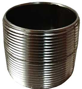 ProSource 2XC Pipe Nipple, 2 in, Male NPT Threaded, Steel, 40 Schedule