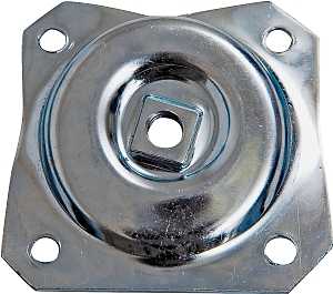 Waddell 2752 Series Top Plate, Angled, Steel, Zinc