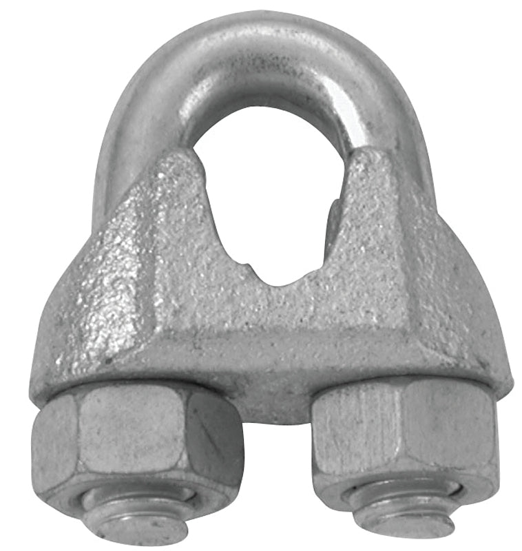 Baron 260-1 Wire Rope Clip, 1 in Dia Wire Rope, Iron/Steel, Galvanized, Pack of 5