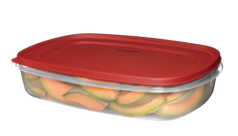 Rubbermaid EasyFindLids 1.5 gal Clear Food Storage Container 1 pk, Pack of 2