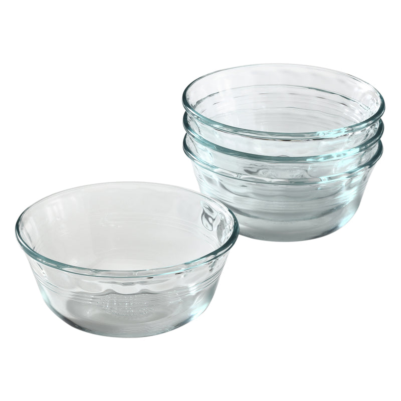 Pyrex 4.88 in. W X 4.88 in. L Custard Cups Clear 4 pk, Pack of 6