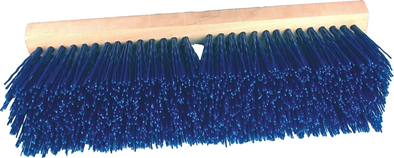 Birdwell 3015-6 Street Broom Head, 4-1/4 in L Trim, Polypropylene Bristle, Blue