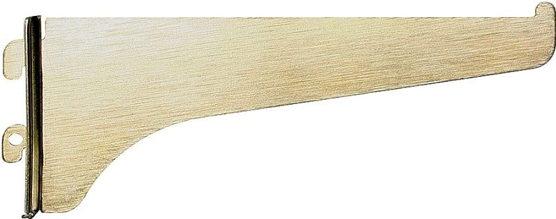 Knape & Vogt 180 BR 10 Shelf Bracket, 10 in L, Steel, Brass