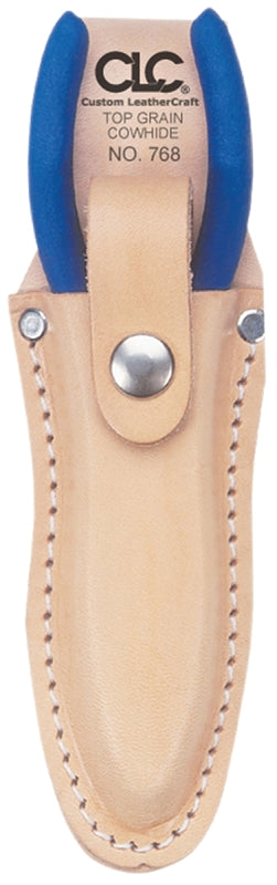 CLC Tool Works Series 768 Pliers Holder, 1-Pocket, Leather, Tan, 2-3/4 in W, 6-3/4 in H, 1-1/4 in D