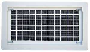Witten Vent 306MWH Foundation Vent, 16 in W, 8 in H, 65 sq-in Net Free Ventilating Area, Mesh Grill, Thermoplastic