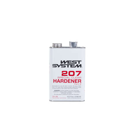 West System 207 Hardener Extra Strength Epoxy Special Clear Curing Agent 42.2 oz, Pack of 4