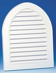 Duraflo 626110-00 Gable Vent, 22 in L, 28 in W, Cathedral, Polypropylene, White