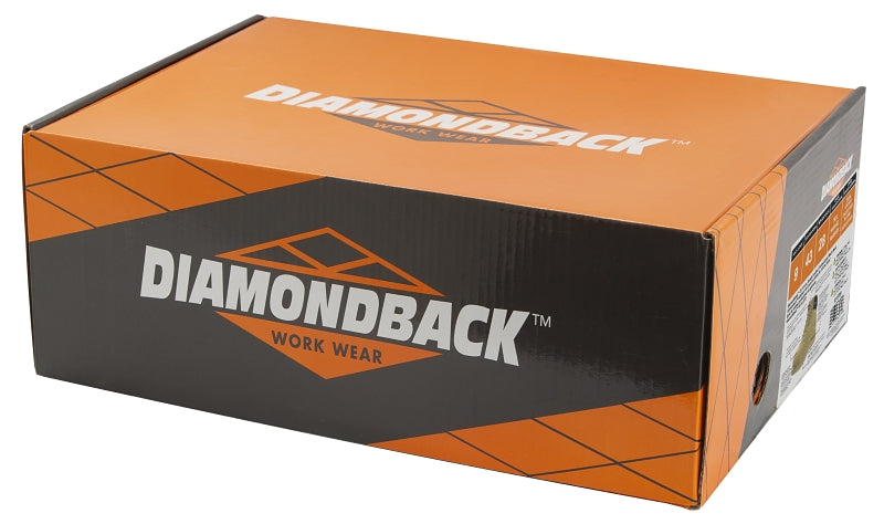 Diamondback 1-7.5 Work Boots, 7.5, Extra Wide W, Tan, Suede Leather, Lace-Up, With Lining