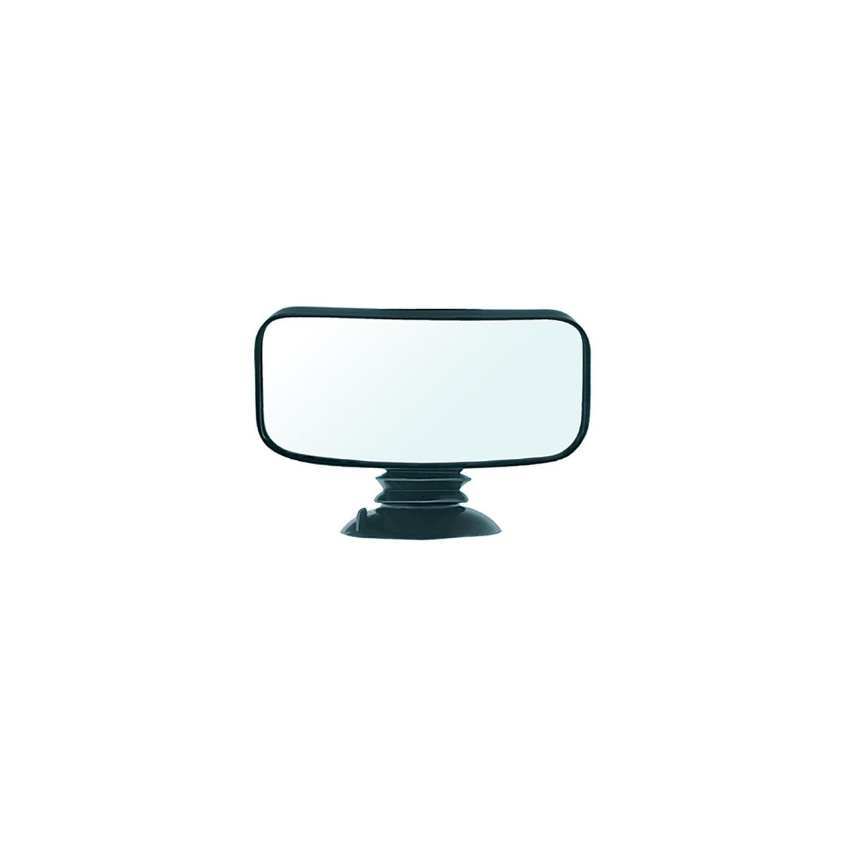 CIPA Fully Adjustable 4″ x 8″ Convex Suction Cup Mirror - Black