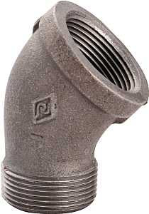 ProSource B121 25 Street Pipe Elbow, 1 in, FIP x MIP, 45 deg Angle, Iron, 40 Schedule, 300 psi Pressure