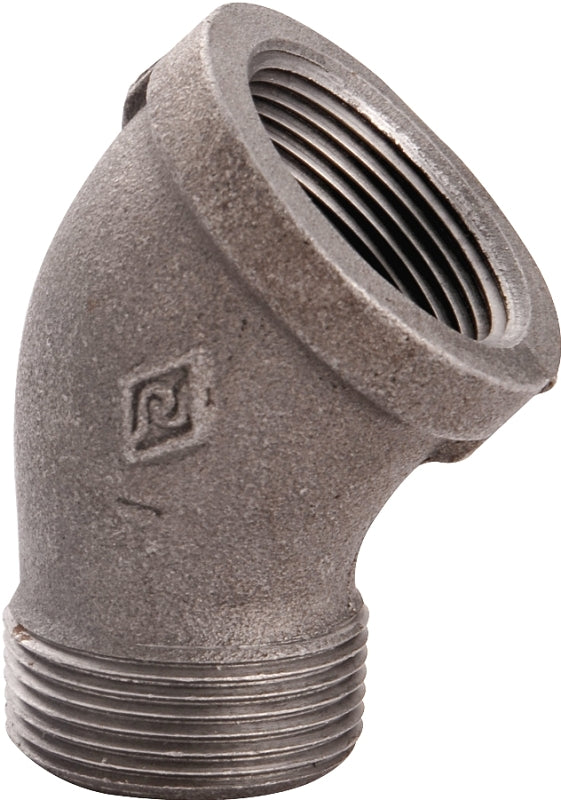 ProSource B121 25 Street Pipe Elbow, 1 in, FIP x MIP, 45 deg Angle, Iron, 40 Schedule, 300 psi Pressure