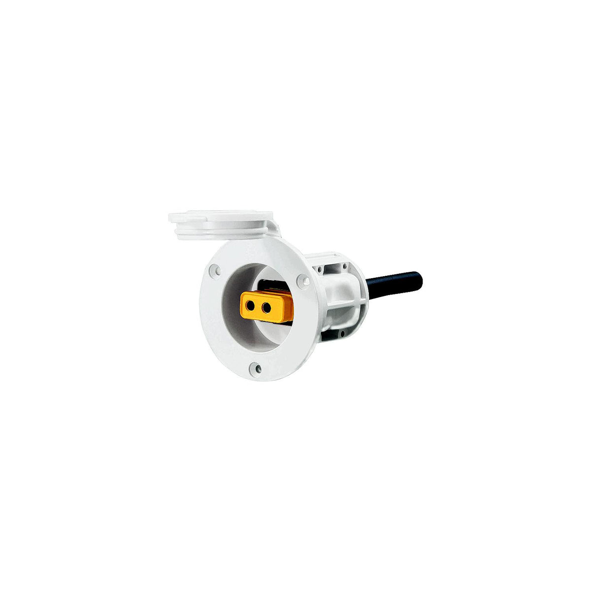 Flush Mount Power Port, White