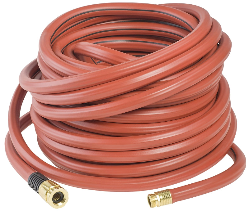 Element ContractorFARM CELCF34100 Heavy-Duty Water Hose, 3/4 in, 100 ft L, Female, Rubber, Red