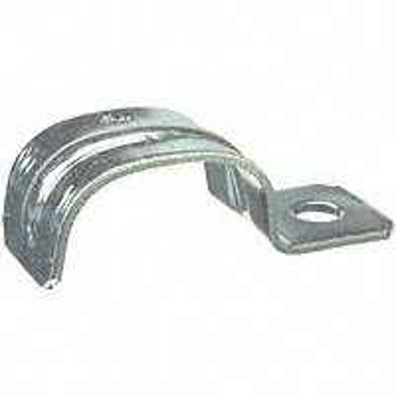 Halex 62192B Service Entrance 1-Hole Cable Strap, 3 to 2 AWG, Steel, Galvanized, 100/BX