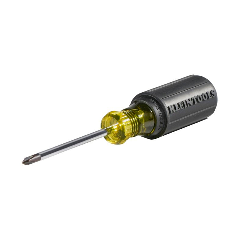 Klein Tools 603-3 Screwdriver, #1 Drive, Phillips Drive, 6-3/4 in OAL, 3 in L Shank, Rubber Handle, Cushion-Grip Handle
