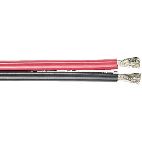 Ancor 121802 Marine Grade Bonded Cable, 8/2, 25', Red/Black