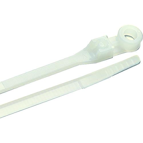 Mounting Cable Ties, 6" Natural, 100 Pcs.