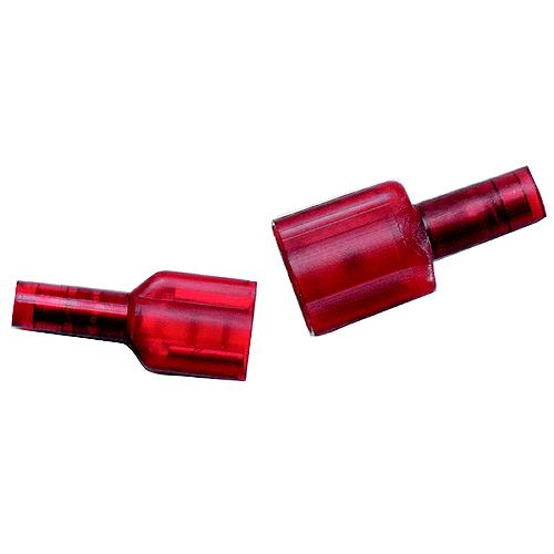 Ancor 221408 Marine Grade Fully Insulated Nylon Disconnect, Female, 22-18 Wire, Red, 100/Pk, Pack of 14