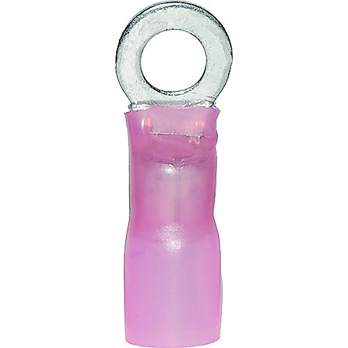 Ancor 321325 Marine Grade Heat Shrink Ring Terminals, #10 Fastener, 8 Wire, Red, 25/Pk