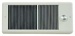 TPI HF4315TRPW Electric Bath Heater with Wall Box, 5.4/6.3 A, 208/240 V, 3840/5120 Btu, 70 cfm Air, White
