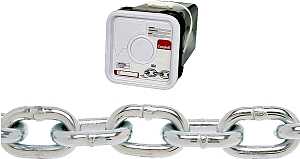 Campbell 014-3426 Proof Coil Chain, 1/4 in, 100 ft L, 30 Grade, Steel, Zinc-Plated