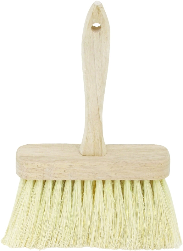DQB 11955 Masonry Brush, 6-1/2 in L Brush, Tampico Bristle, White Bristle, Hardwood Handle