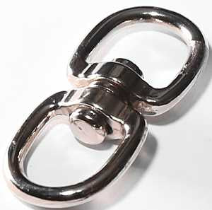Baron 018-3/4 Chain Swivel, 3/4 in Trade, 100 lb Working Load, Iron, Nickel-Plated