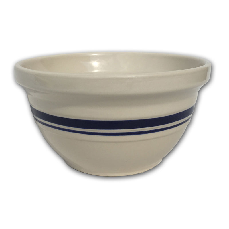 Ohio Stoneware Dominion Ceramic Mixing Bowl 10 in. Blue / White, Pack of 4