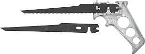 STANLEY 15-275 4-Way Keyhole Saw, 7 in L Blade, 9 and 24 TPI, Steel Blade, Pistol Grip Handle
