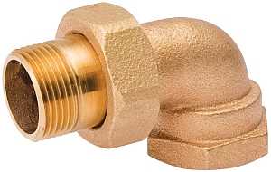 B & K 109-383 Radiator Elbow Nut and Tailpiece, Brass, 2.5 in L x 1.7 in W x 1.3 in H Dimensions