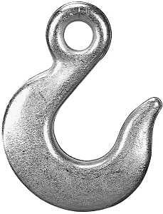 Campbell T9101824 Eye Slip Hook, 5.91 in, 1/2 in, 9200 lb Working Load, 43 Grade, Steel, Zinc