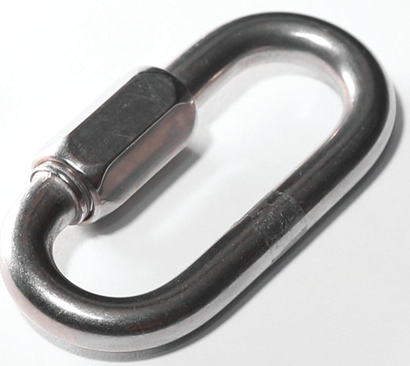 Baron 7350ST-1/4 Quick Link, 1/4 in Trade, 660 lb Working Load, 316 Stainless Steel, Polished