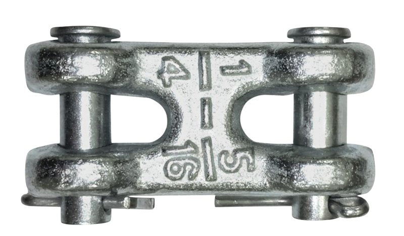 Baron 82180/196 Clevis Link, 1/4 x 5/16 in Trade, 4700 lb Working Load, Steel, Zinc