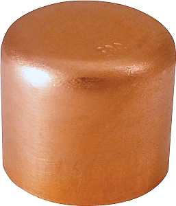 Nibco W01830C Pipe Cap, 1/4 in, Sweat, Copper
