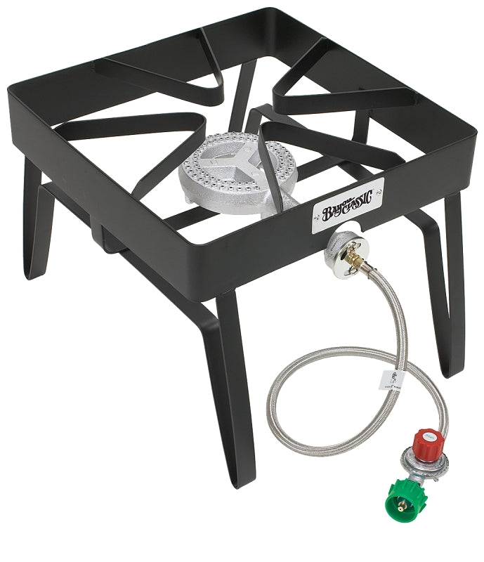 Bayou Classic SQ14 Square Burner, 1-Burner, Propane, Manual Ignition, Steel