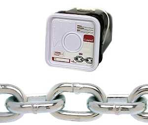 Campbell 014-3336 Proof Coil Chain, 3/16 in, 150 ft L, 30 Grade, Steel, Galvanized
