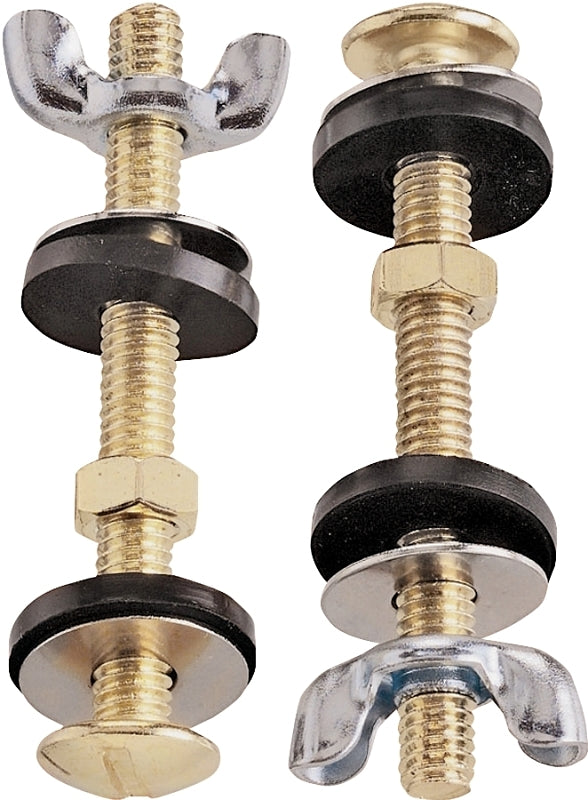 Plumb Pak PP23518 Bolt Set, Steel, Brass