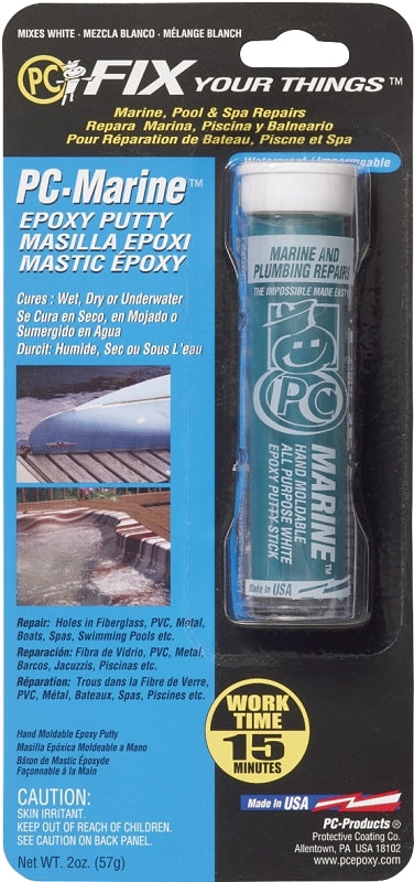 Protective Coating PC-MARINE 025567 Epoxy Putty, Solid, Green, 2 oz Cylinder