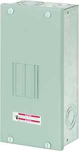 Cutler-Hammer BR BR24L70FP Load Center, 70 A, 2 -Space, 4 -Circuit, Main Lug, NEMA 1 Enclosure, Flush Mounting