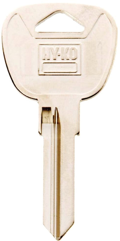 Hy-Ko 11010BMW3 Automotive Key Blank, Brass, Nickel, For: BMW Vehicle Locks, Pack of 10