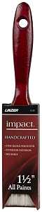 Linzer 1125-1.5 Paint Brush, 1-1/2 in W, 2-1/2 in L Bristle, Polyester Bristle, Varnish Handle