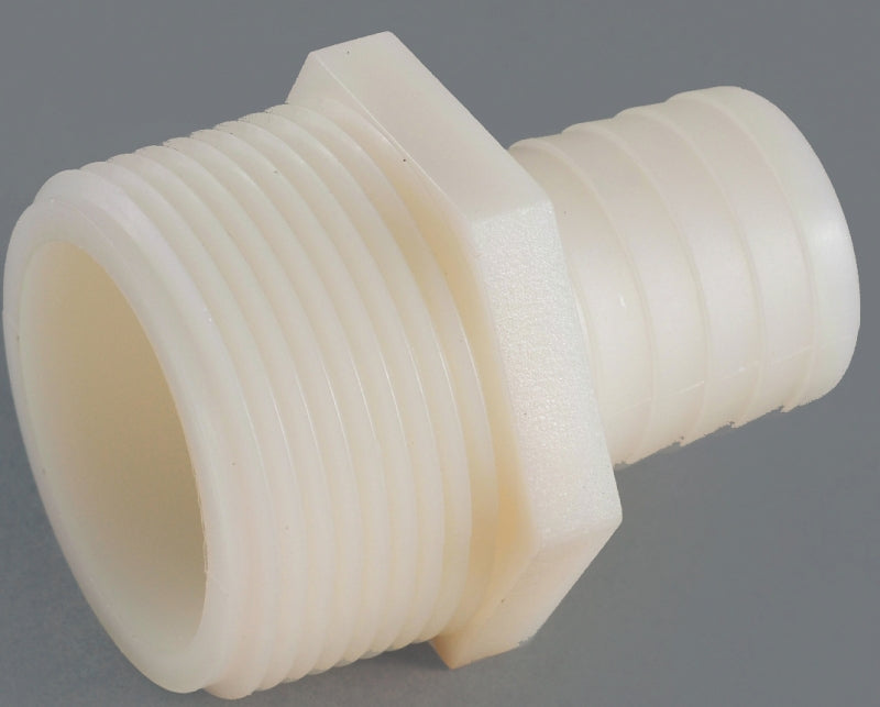Anderson Metals 53748-1212 Hose Adapter, 3/4 in, Barb, 3/4 in, MGH, 150 psi Pressure, Nylon