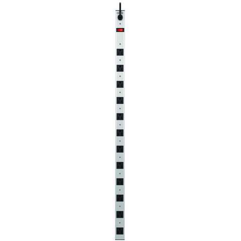 Monster Just Power It Up 8 ft. L 12 outlets Surge Protector Silver 1500 J